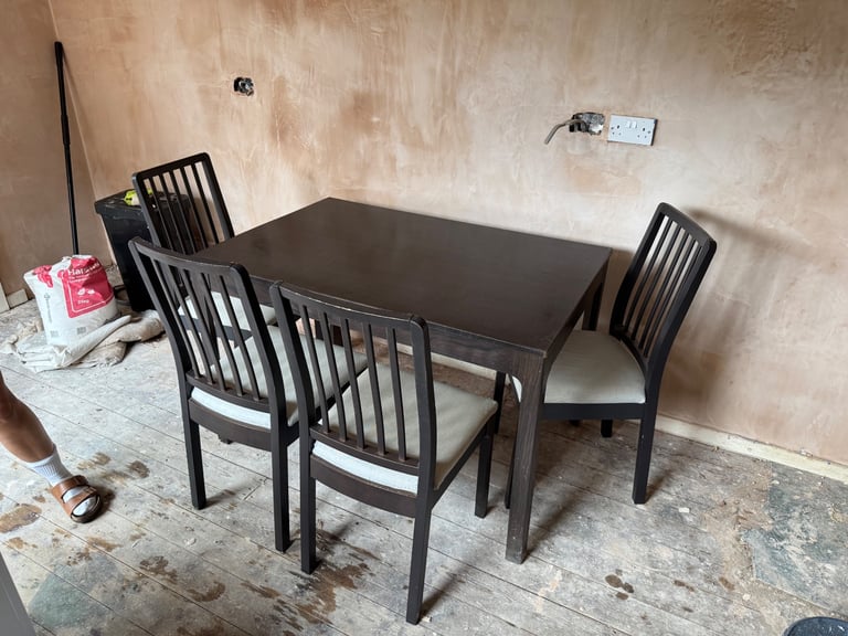 image for Dining table and 4 chairs 