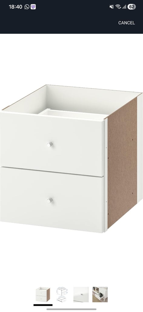 Ikea kallax drawer insert