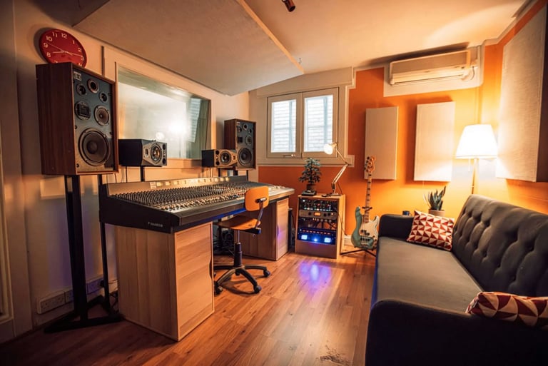 Soundproof Music Recording / Production Studio With Live Room in Hornsey | Crouch End