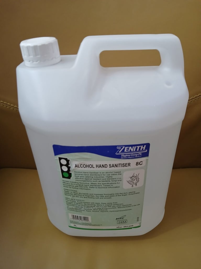 image for Zenith Alcohol Hand Sanitiser disinfectant formulated for use in the food and catering industries.