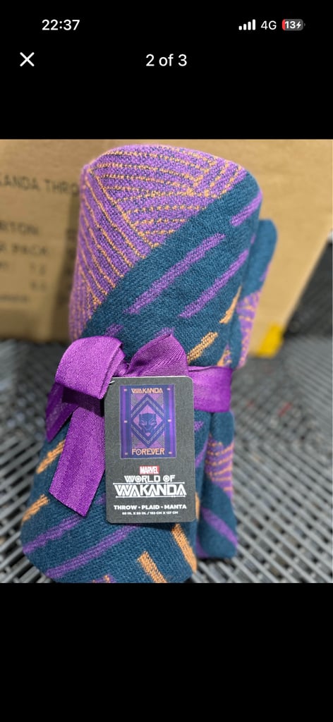 image for BRAND NEW Wakanda Forever Throw 