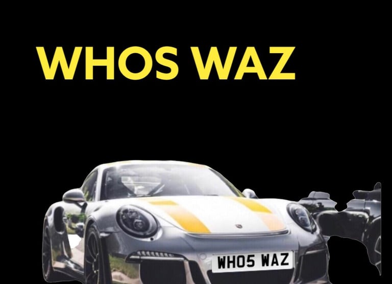 WAZ PRIVATE NUMBER plates.