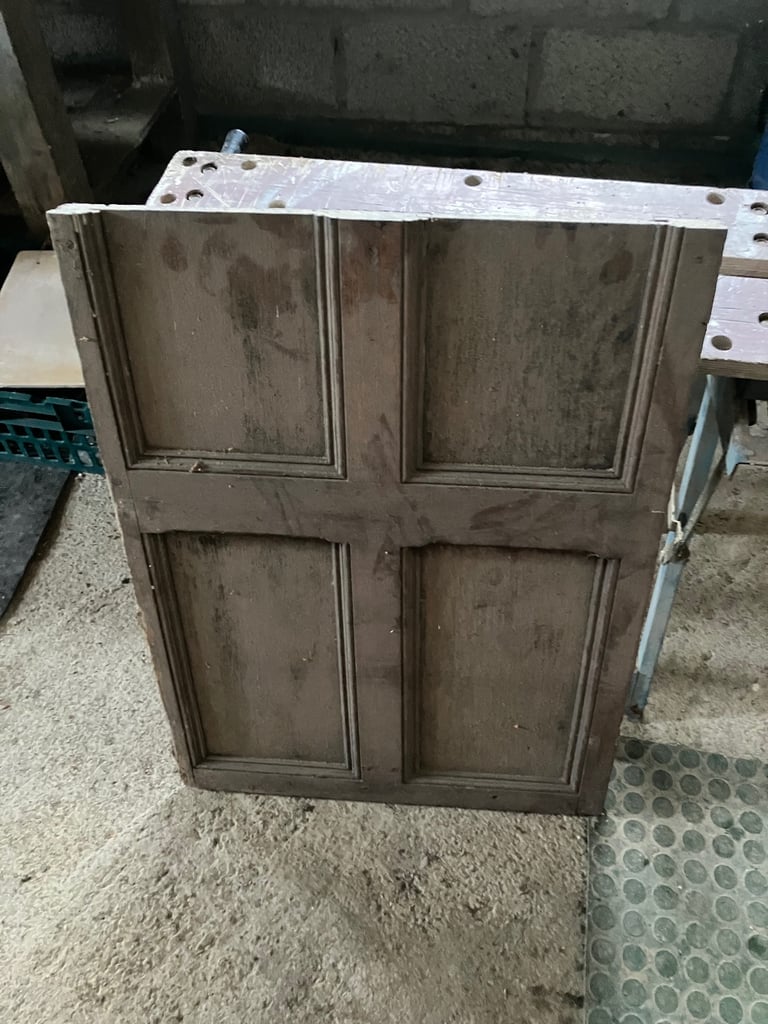 Two sections of Georgian oak panelling 