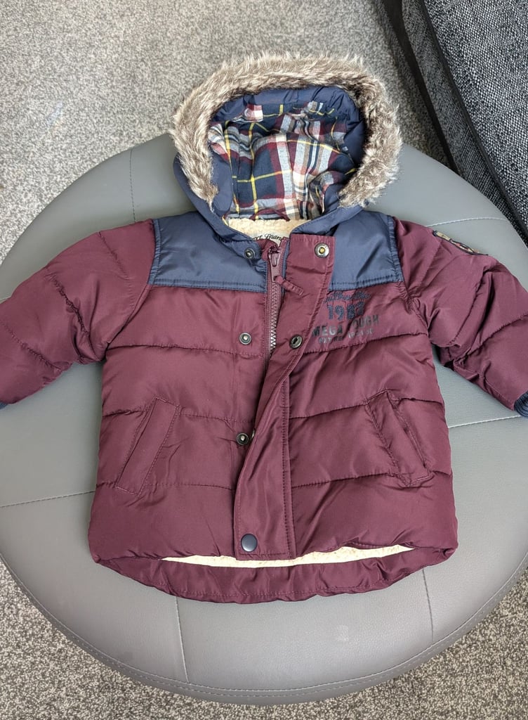 image for Baby boy next puffer jacket age 6-9 months 