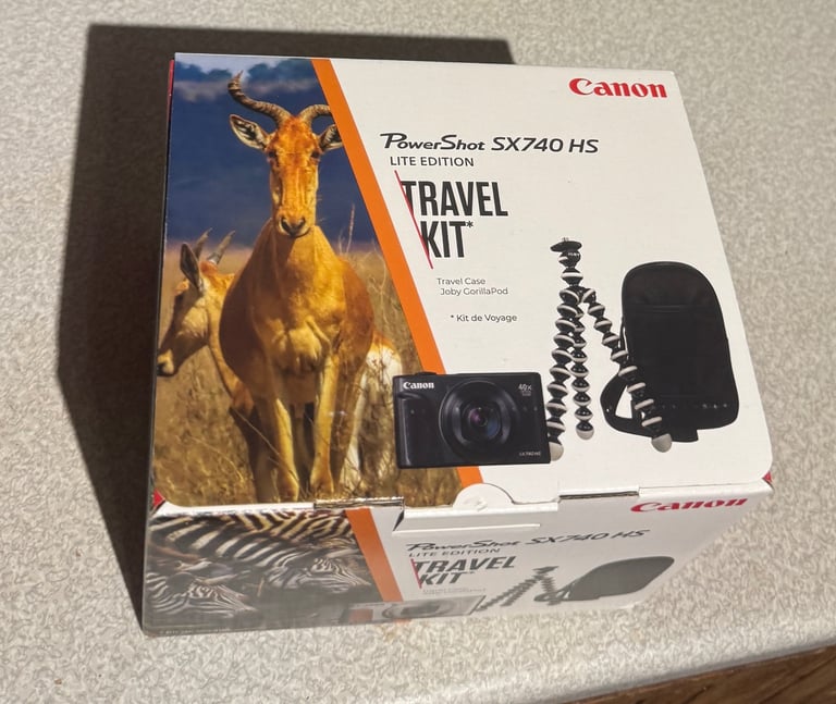 image for 📸 Canon PowerShot SX740 HS Lite Edition Camera w/ Travel Kit  in black! 