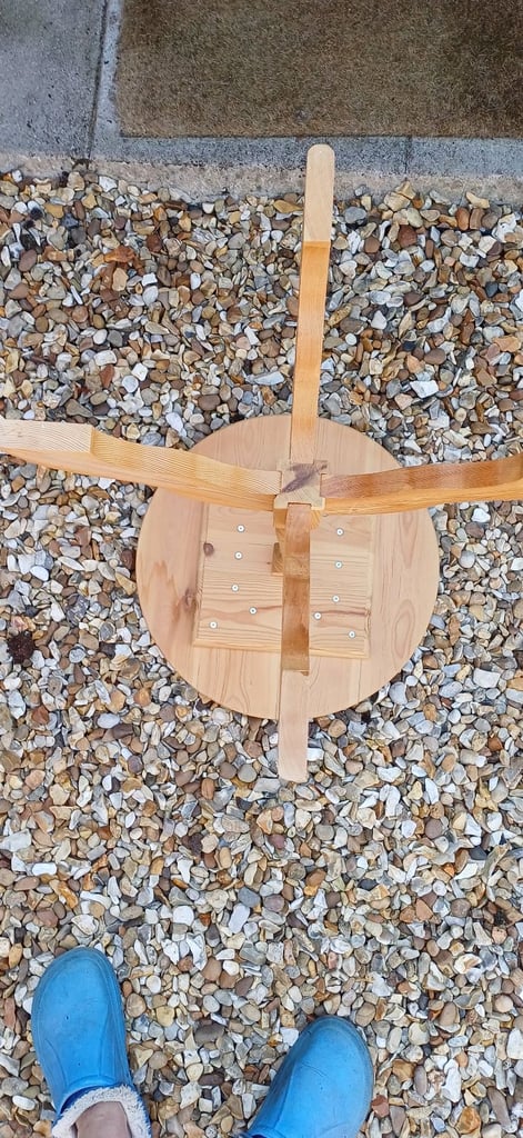 Round side table