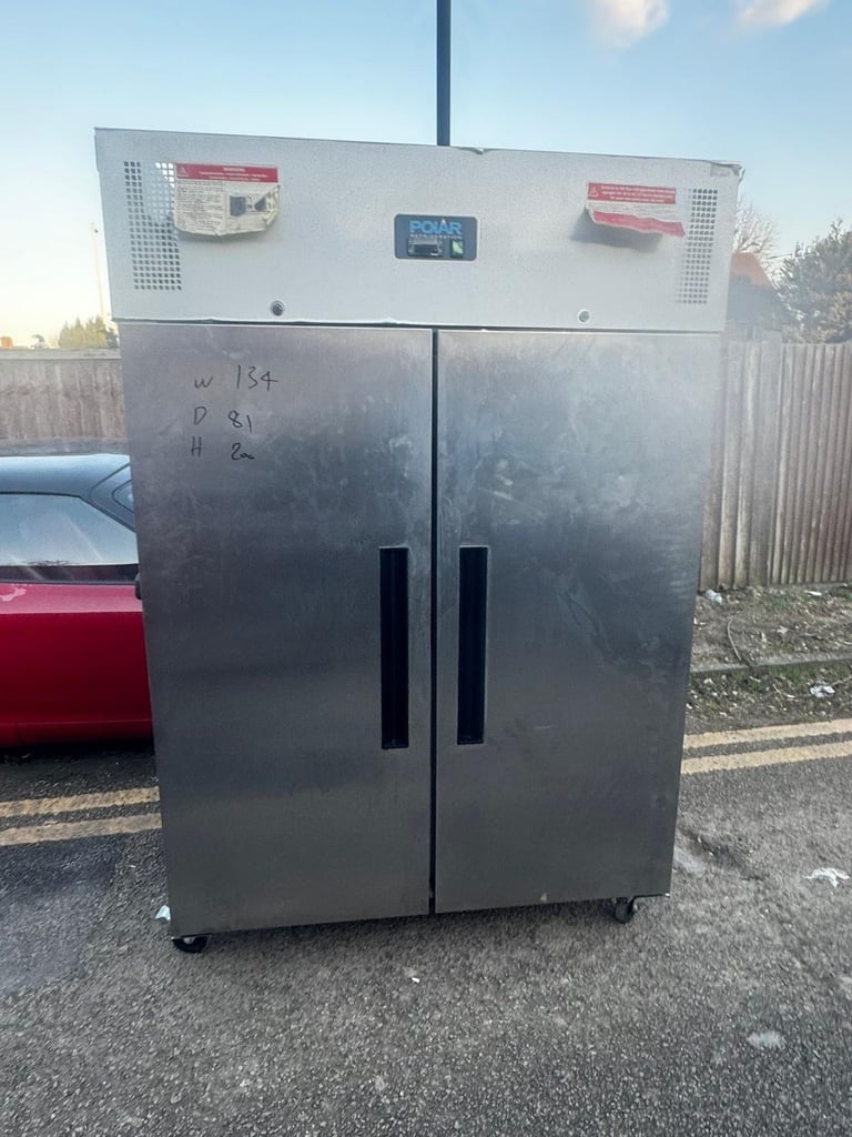 Commercial double door fridge freezer cafe  shop refrigerator 