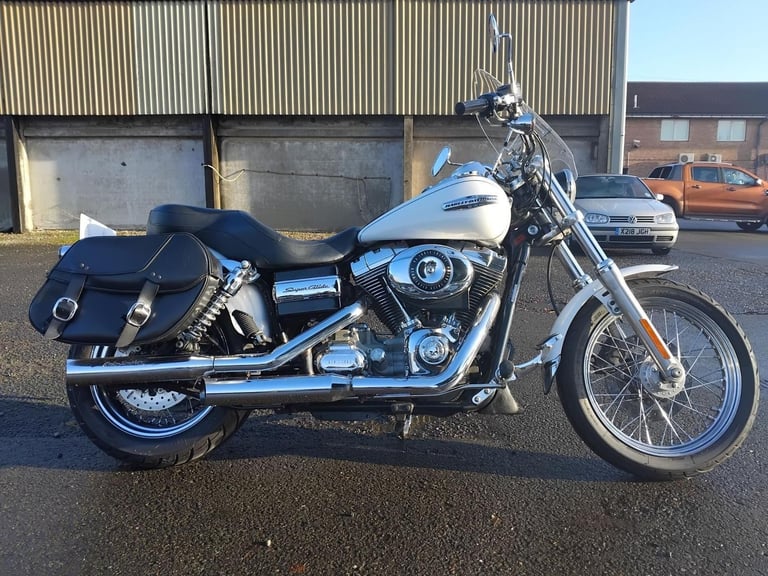 2006 56 HARLEY DAVIDSON FXDC SUPER GLIDE CU 1584 SUPERGLIDE CUSTOM CRUISER WHITE