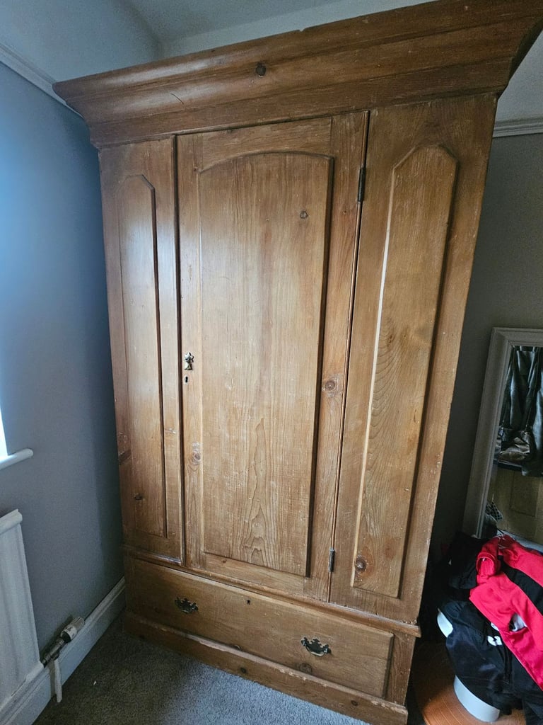Victorian Pine Wardrobe