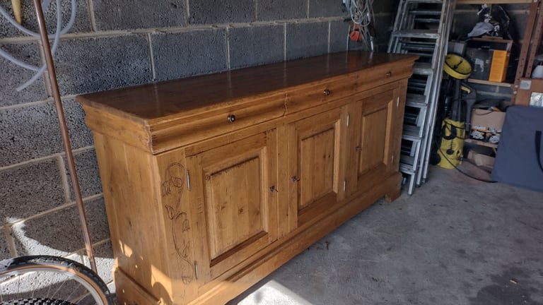 Antix distressed oak sideboard