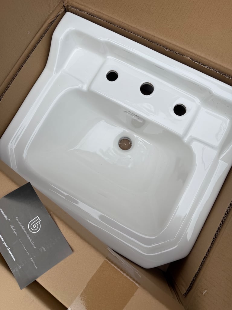 image for Burlington Edwardian basin 56cm 3tap holders 