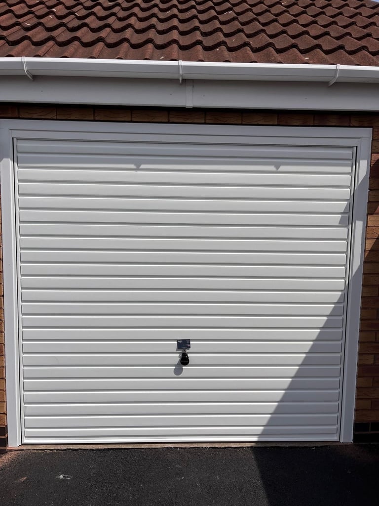 New White Hormann Up & Over Garage Door – Durable, Easy to Use & Fitted by Professionals