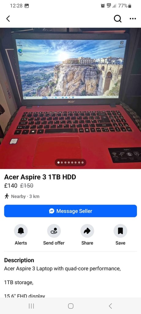 Acer aspire laptop