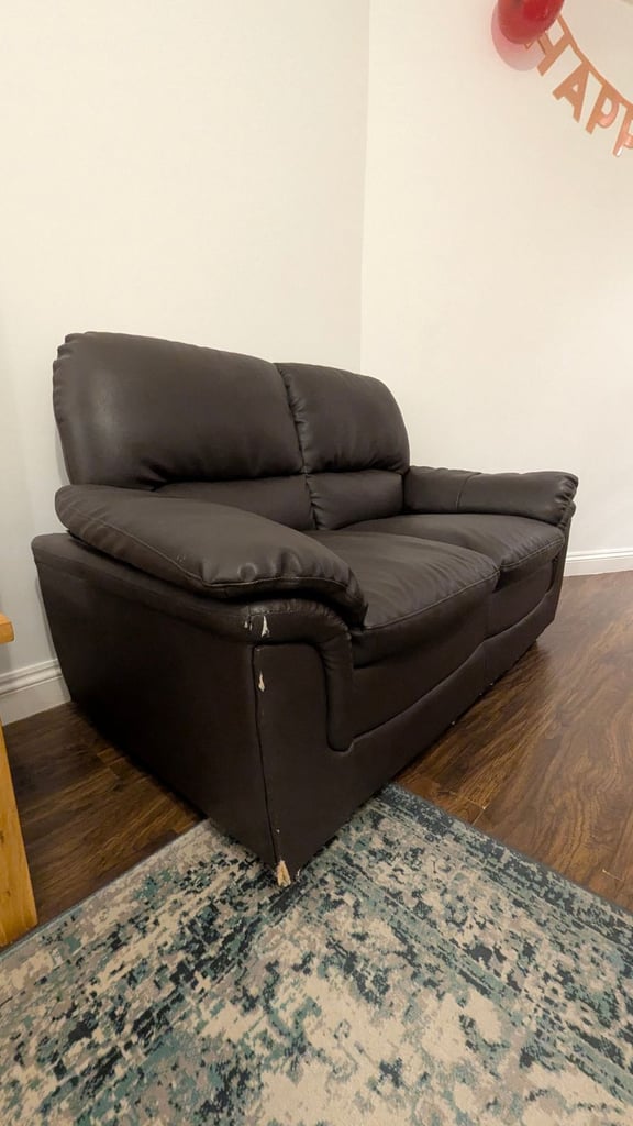 2-Seater leather sofa