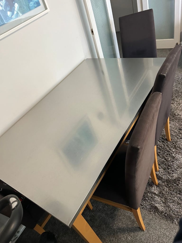 Italian Dining Table and Four Chairs