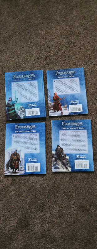6 x Frostgrave dungeon Master Rule books