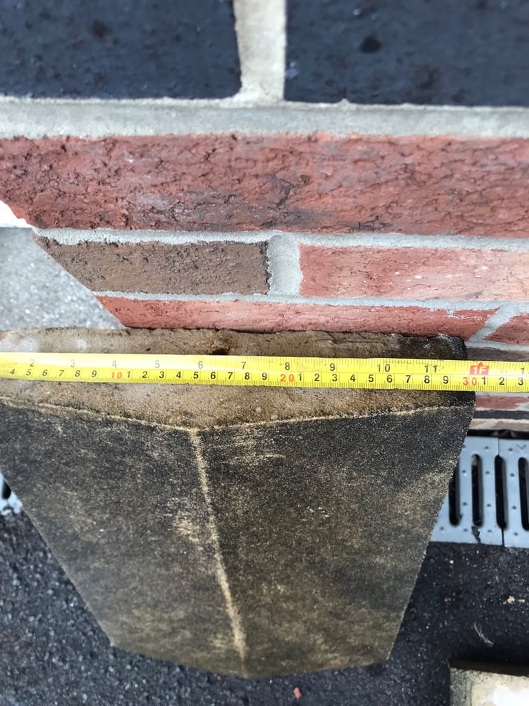 Sandstone twice weathered reclaimed coping stones