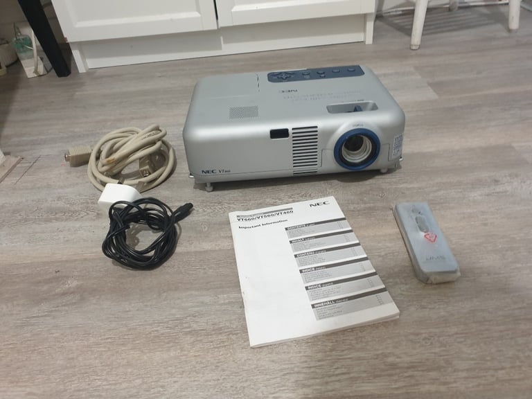 NEC Model VT460 LCD Projector with remote control good condition and fully working
