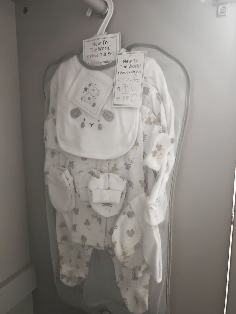 image for White baby clothes 