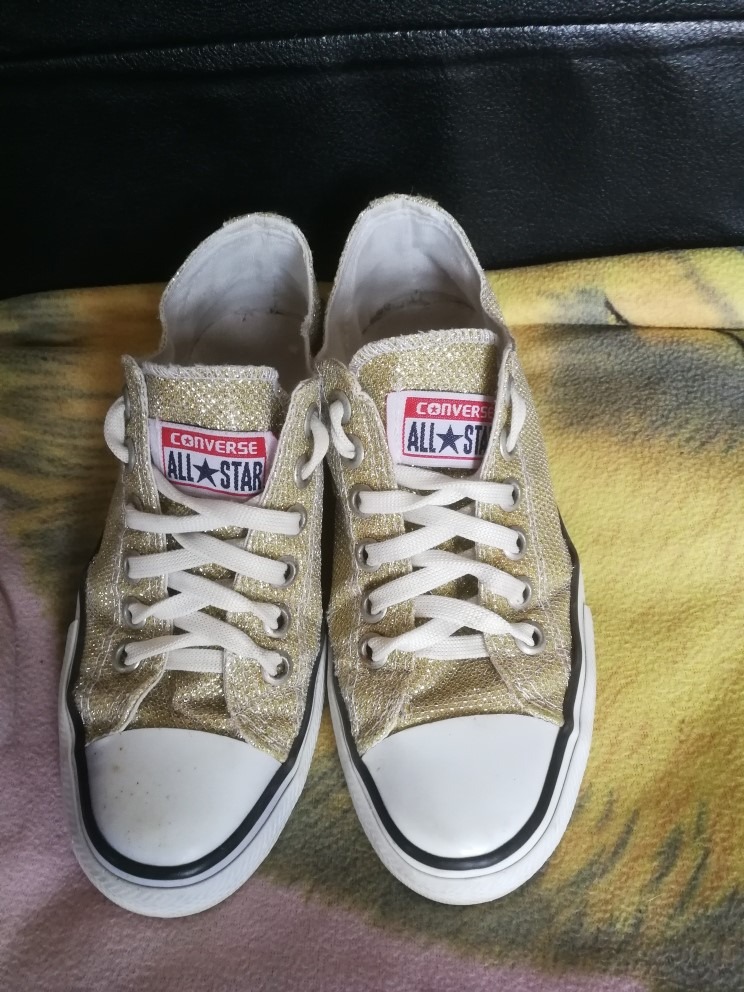 Gold Converse All Star Shoes Ladies Size 4 (37) | in Kirkcaldy, Fife |  Gumtree