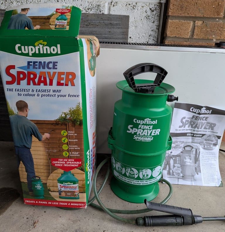 image for Cuprinol Fence Sprayer in excellent condition as hardly used 