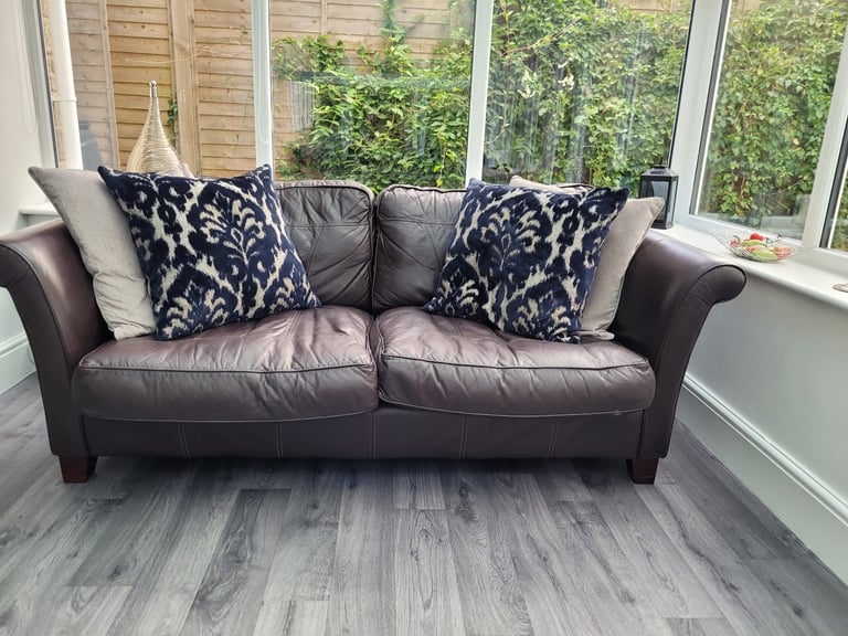 Brown Leather Sofa FREE