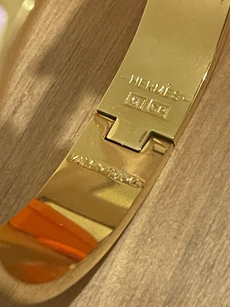 Hermes Pink Clic H Bracelet