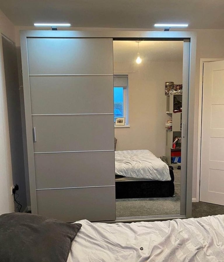 2 or 3 Door Sliding Wardrobe with full mirrors in Blackheath, London