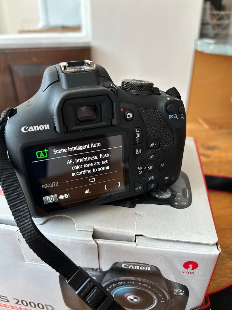 Canon EOS 2000D 24.1MP Digital SLR Camera - Black (Kit with EF/EF-S 18-55 mm...