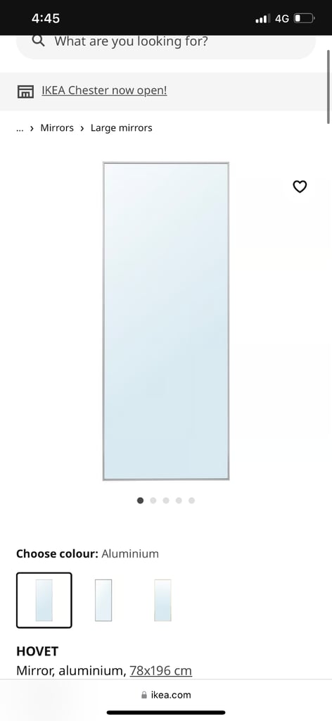 IKEA HOVET full body mirror 