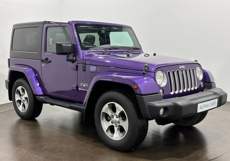 2018 Jeep Wrangler 2.8 CRD Sahara SUV 2dr Diesel Auto 4WD Euro 6 (197 bhp) CONVERTIBLE Diesel Aut...