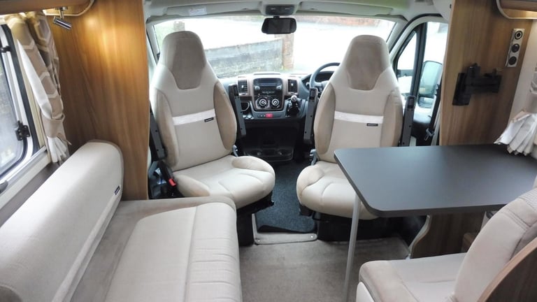 Bessacarr 574 4 berth 4 seat belts fixed single beds motorhome for sale