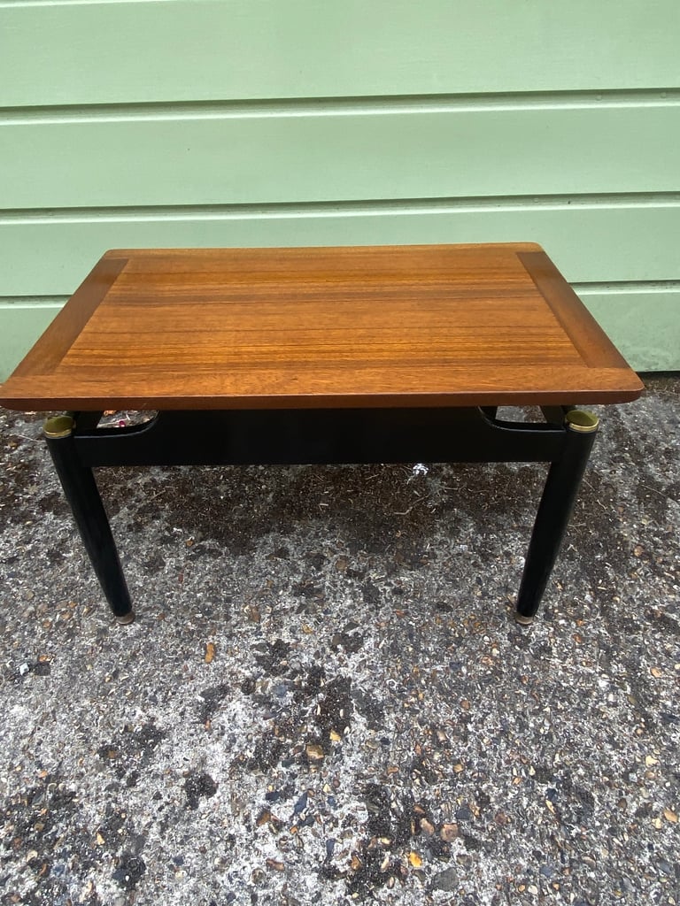 VINTAGE G PLAN LIBRENZA RANGE COFFEE TABLE IN TOLA AND BLACK EBONISED