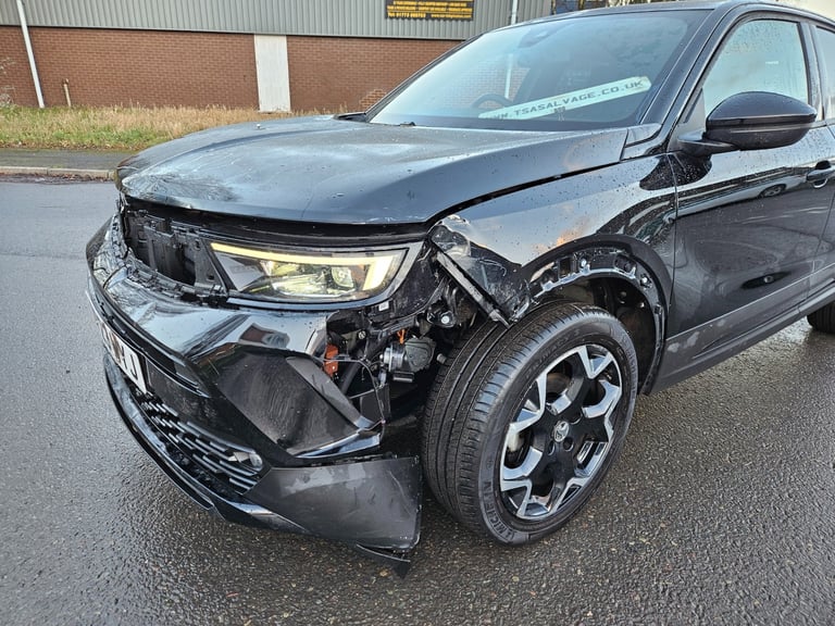 2023 23 Vauxhall Mokka 1.2 Turbo 136 Ultimate 5dr Black Damaged Salvage
