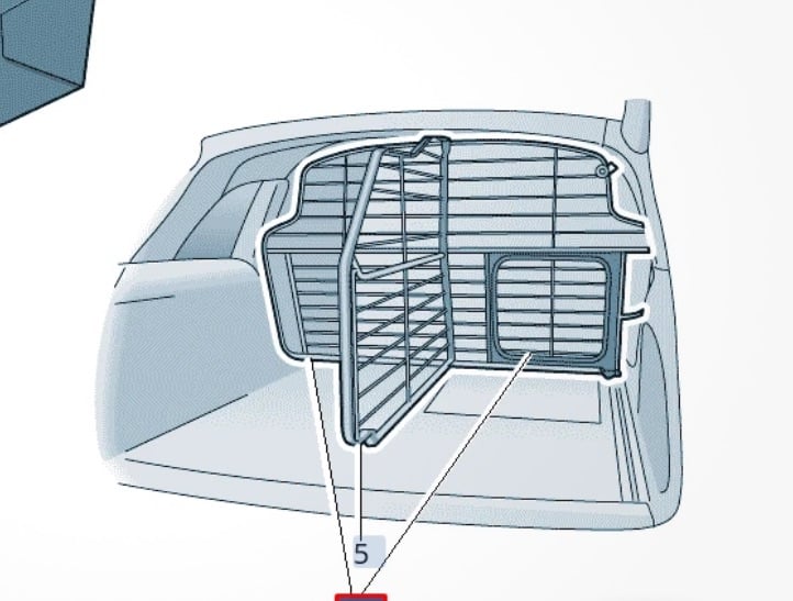 image for Audi A6 C8 Avant genuine dog guard 2018-2024