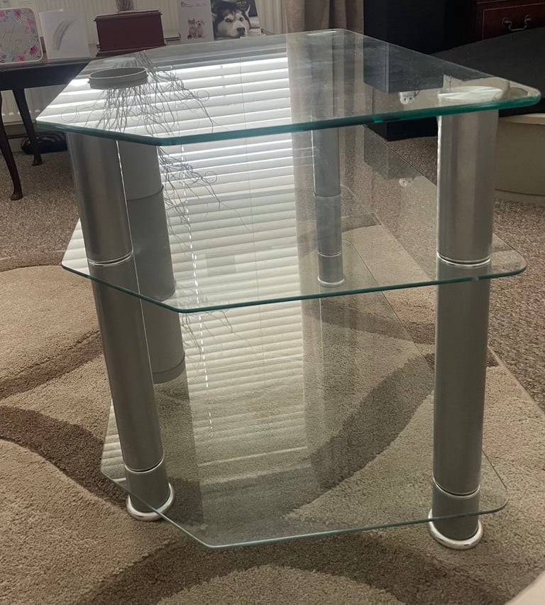 Three Tier Glass TV Stand 