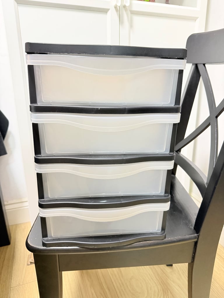 image for wilko 4 Tier Strorage Unit - 4 Drawer Slim Design - Tall & Narrow