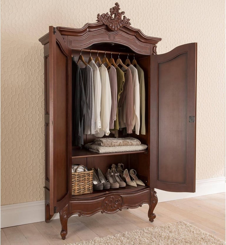 Masterpiece La Rochelle Handmade French Antique Style Mirrored Wardrobe / Armoire - Brand New