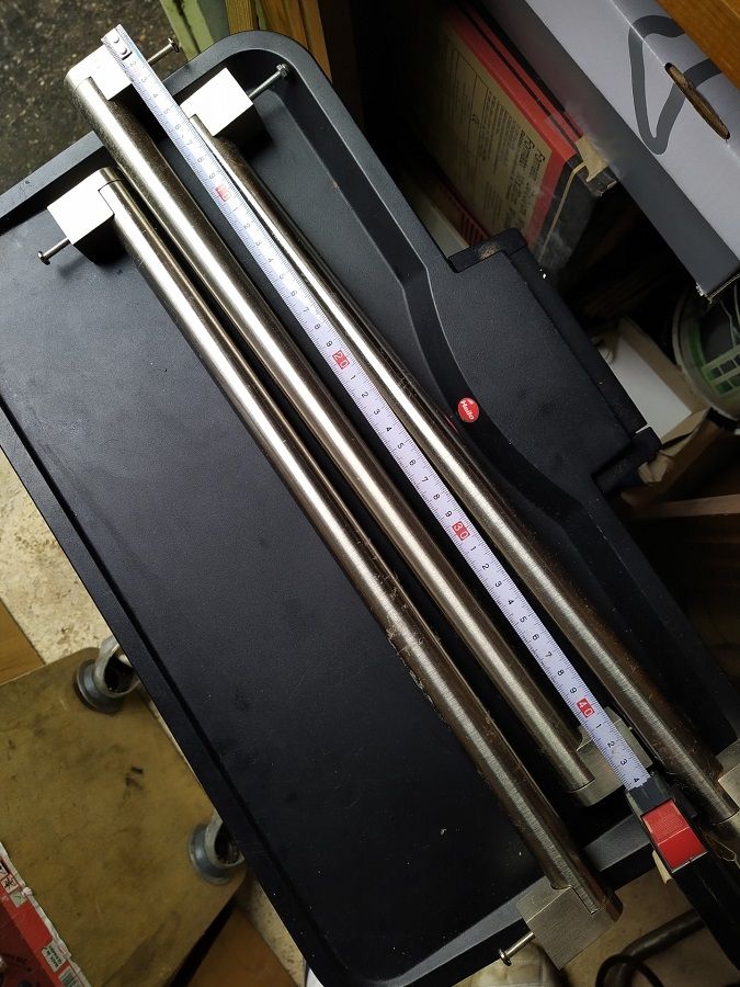 FOUR Long (Kitchen) Door Handles, Approx. 44cm PRICE IS FOR ALL