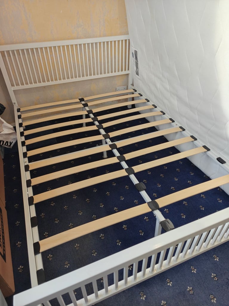 Double Bed Frame and Mattress