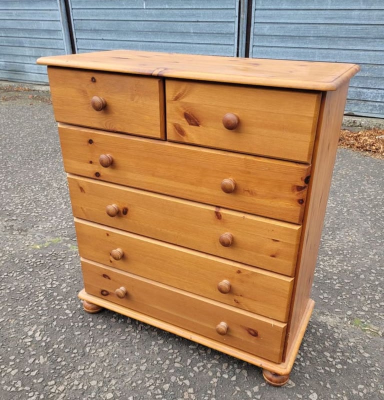 image for Pine chest of 6 drawers