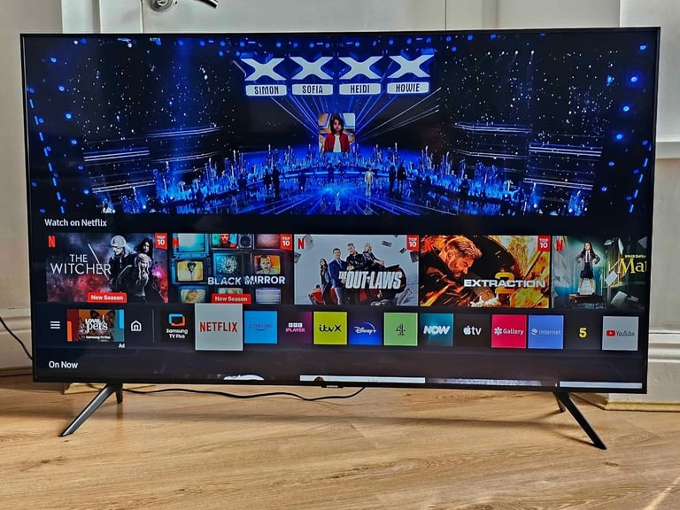 Samsung 55 inch 4K Crystal Ultra HD Smart HDR LED TV with Latest Apps