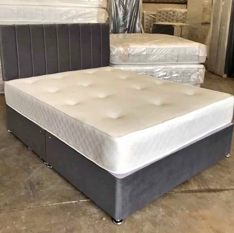 image for ]] Divan Bed - Small Double Divan Bed with mattress | Same Day Delivery ]]