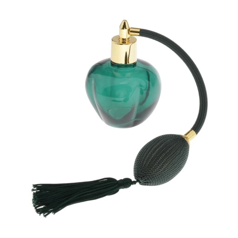 image for 100ml Green Vintage Style Refillable Perfume Atomizer Long Tassel Spray Bottle.POST OR COLLECT!