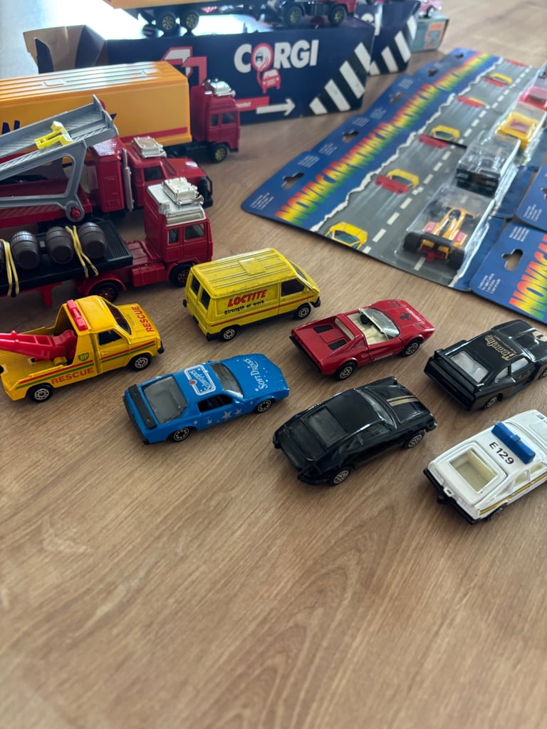 Selection of cars and lorries