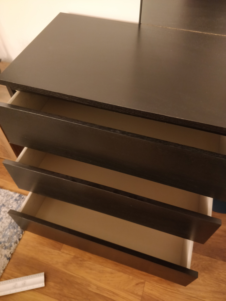 Ikea malm 3 drawer chest for Sale | Bedroom Dressers & Chest of Drawers |  Gumtree