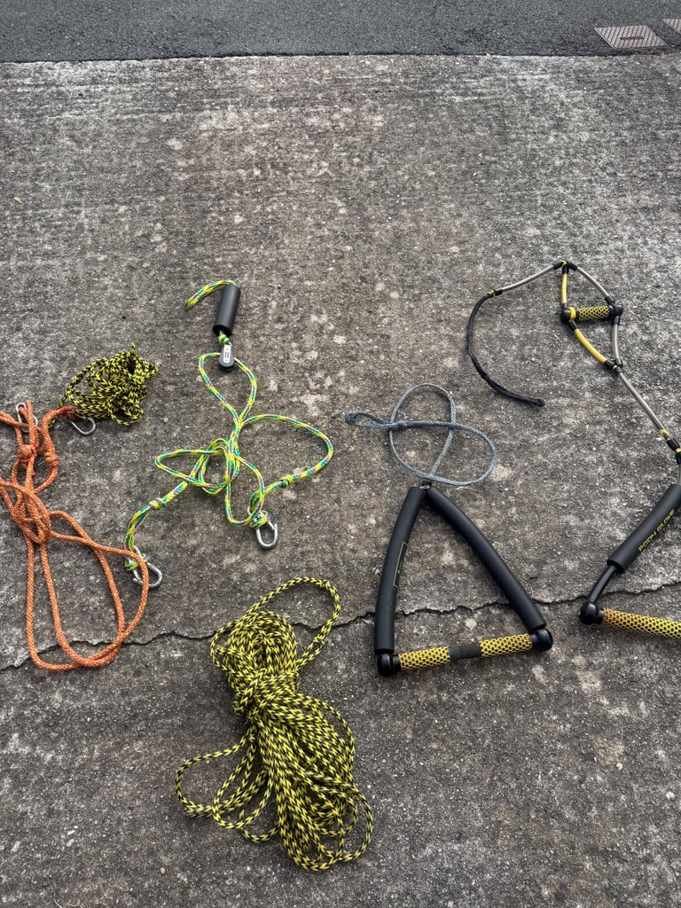 Various tow lines / grips for jetskis/ waterskiing, towing inflatables etc 