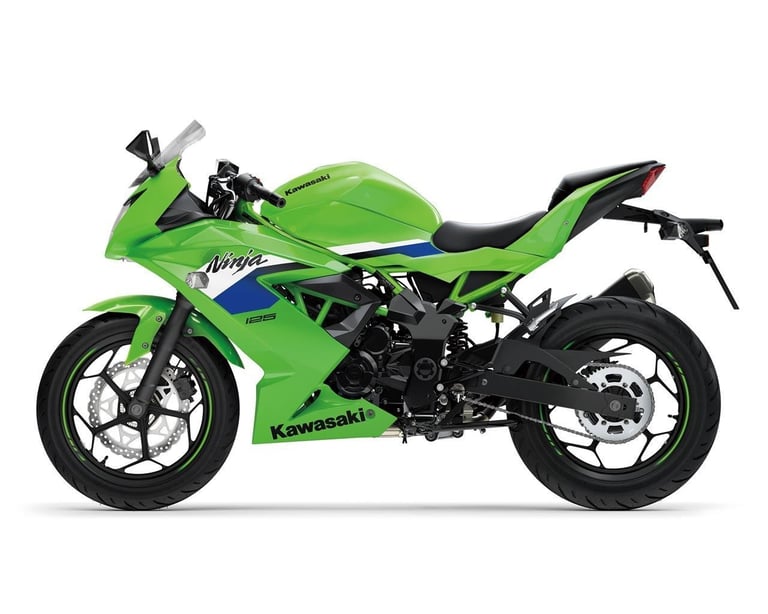 New 2026 Kawasaki Motorcycle Ninja 125 Green Grey Due November