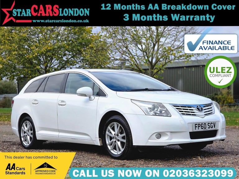 2010 Toyota Avensis 1.8 V-Matic TR Tourer Multidrive Euro 5 5dr ESTATE Petrol Automatic