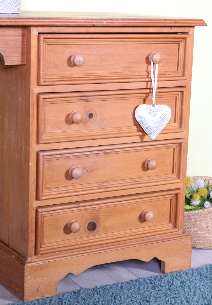 Delivery Options - Quality Made Pine Dressing Table Waxed 4 Drawers Turned Legs